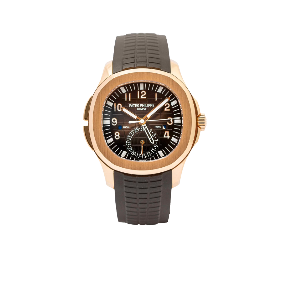 Aquanaut 41mm 5164R-001 Travel Time Rose Gold Brown Dial