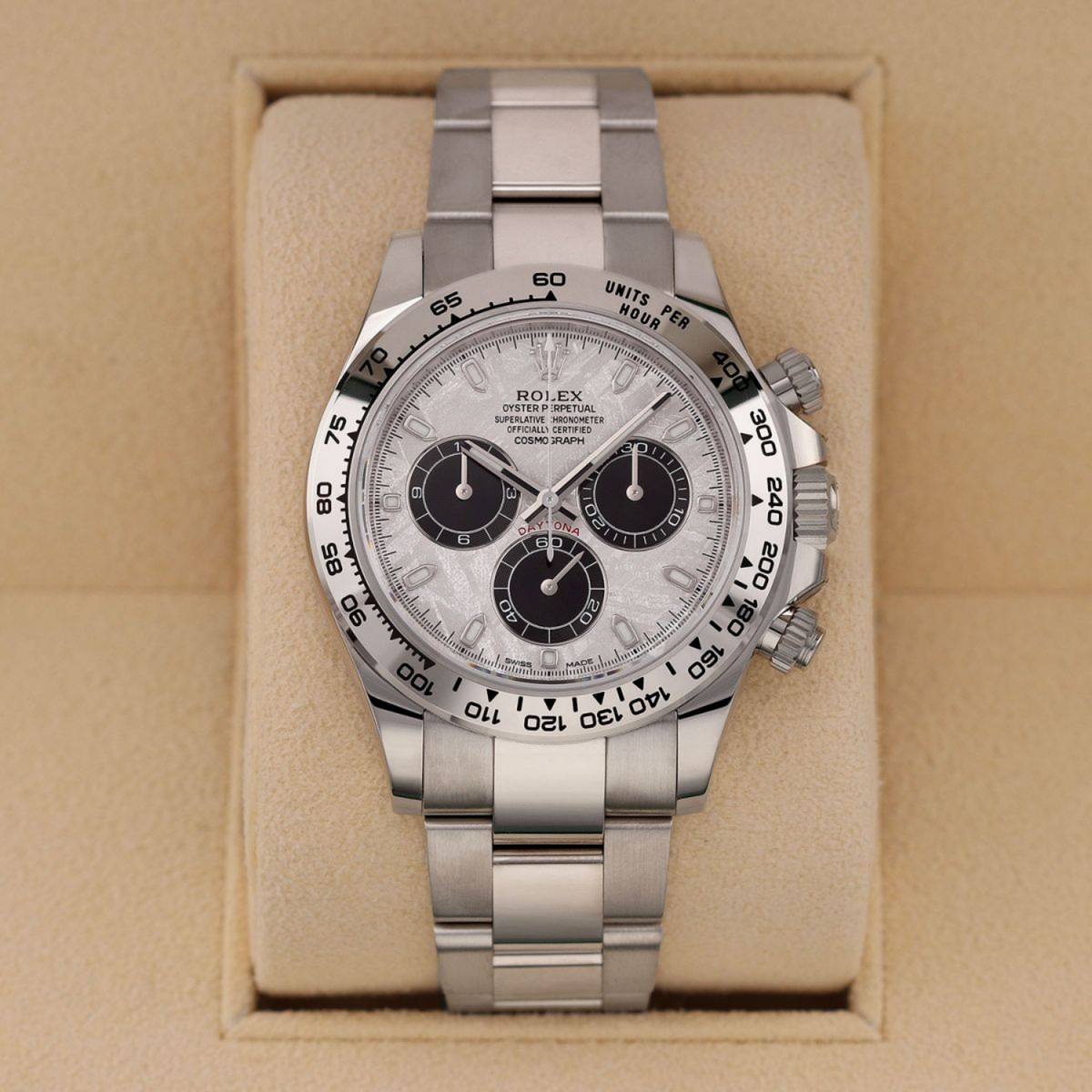 Daytona Cosmograph 40mm White Gold Meteorite Dial 116508-0073