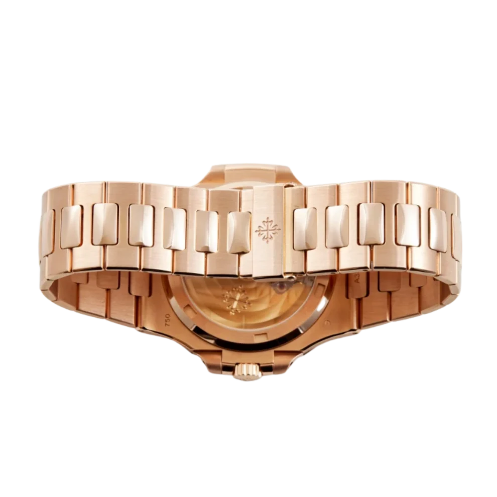 Nautilus Joaillerie 40mm 5723/1R-010 Rose Gold Brown Dial Diamond Bezel
