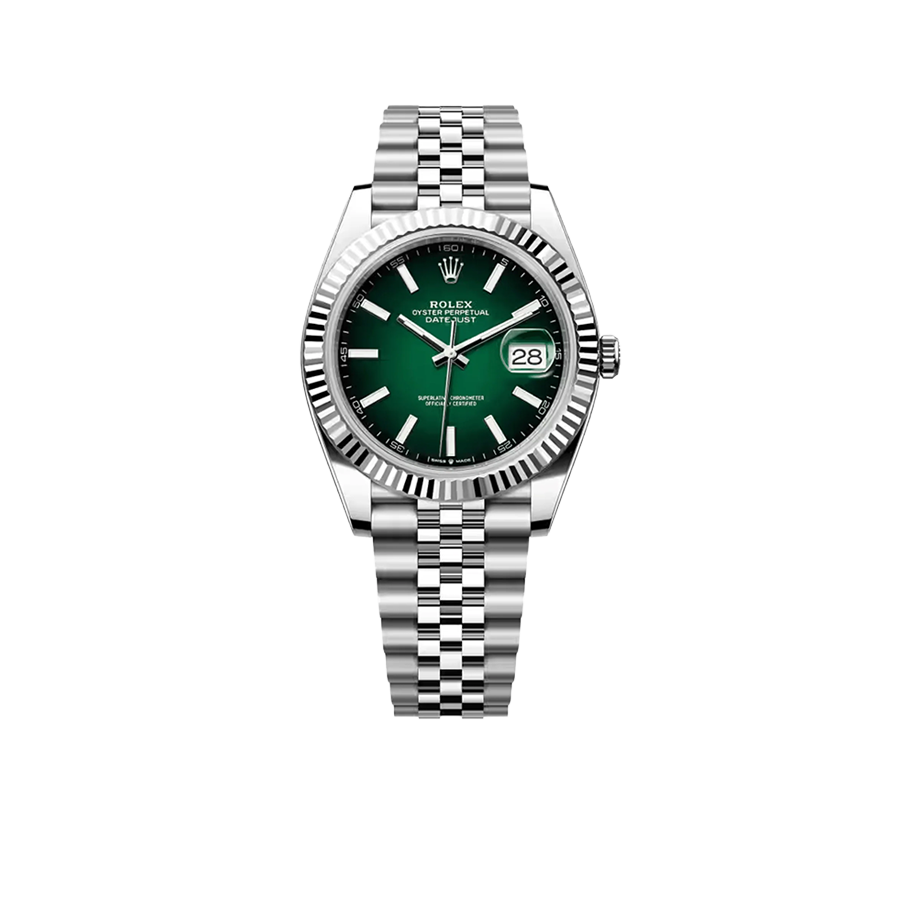 Datejust 41 126334 Stainless Steel Green Ombre Dial Jubilee (2026)