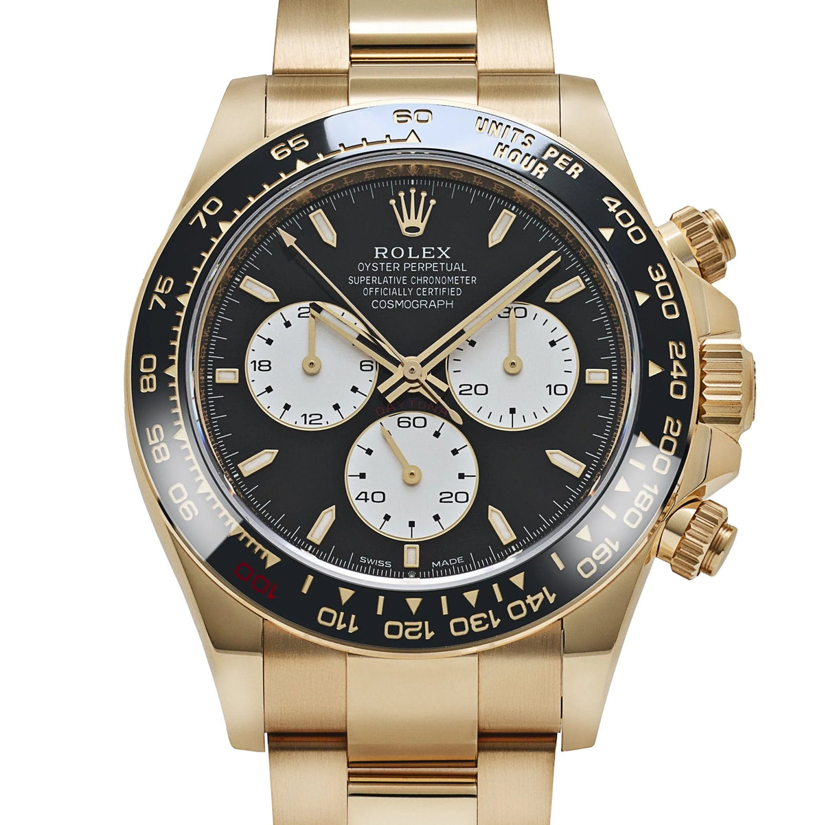 Rolex Daytona 40mm 126528LN 'Le Mans' Yellow Gold Black Dial