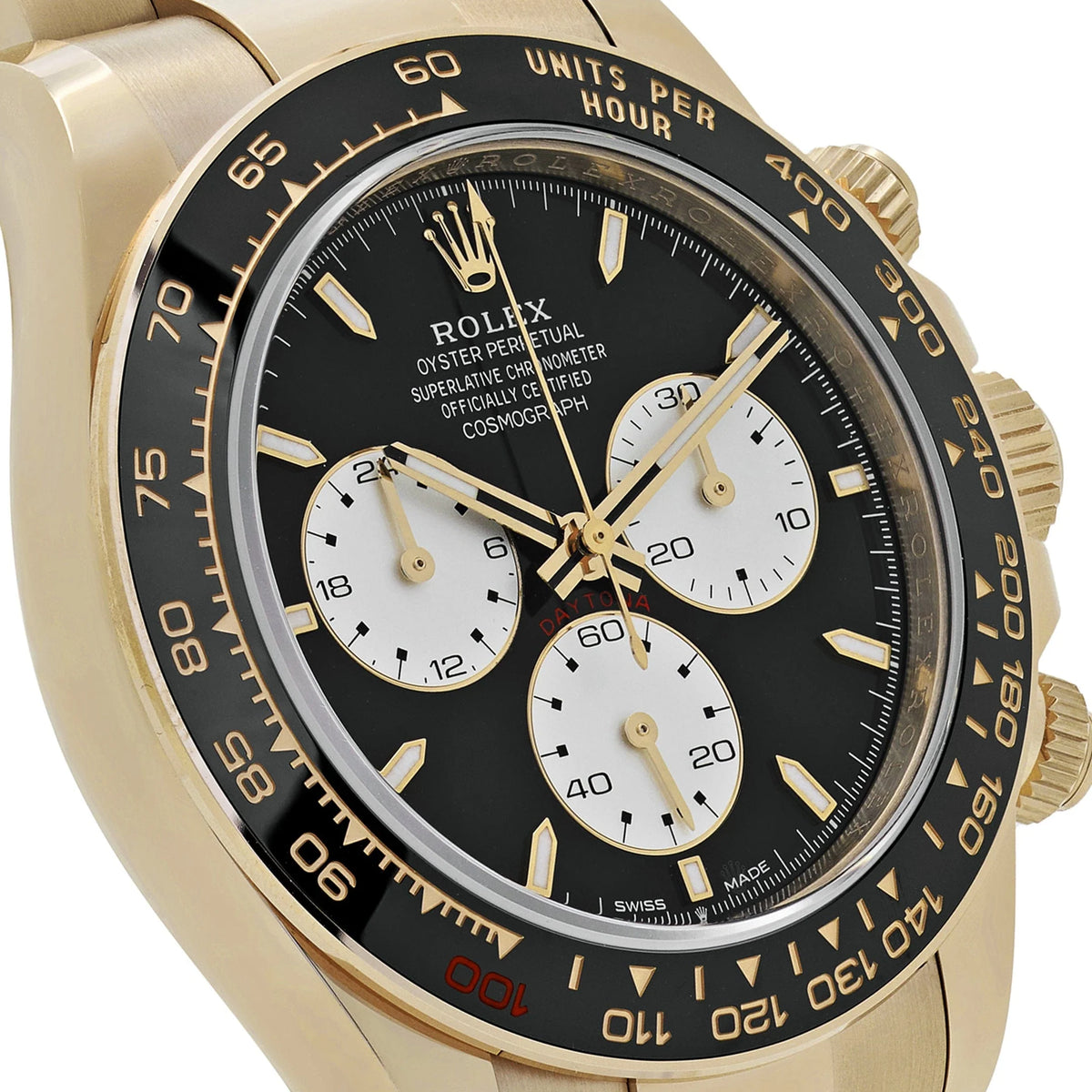 Rolex Daytona 40mm 126528LN 'Le Mans' Yellow Gold Black Dial