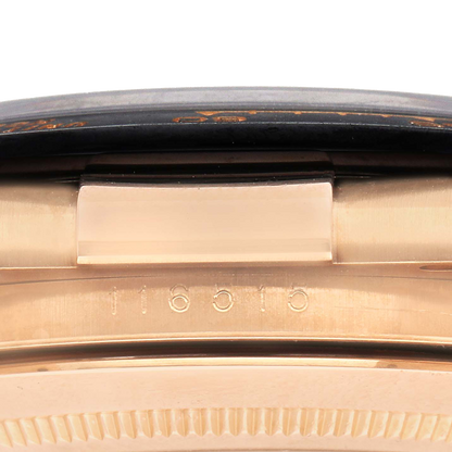 Rolex Daytona 40mm Rose Gold Chocolate Dial Mens Watch 116515