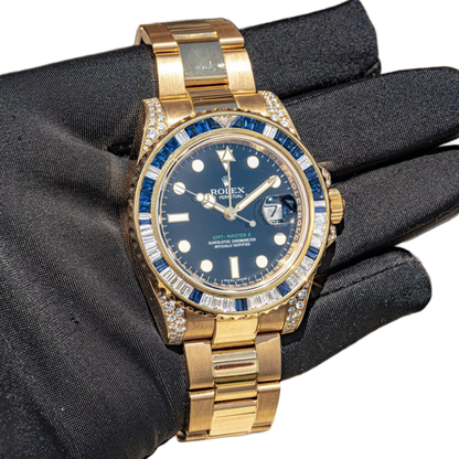 Rolex GMT-Master II 116758SA Yellow Gold Oyster Bracelet 40mm