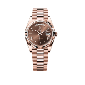Rolex Day-Date 40mm 228235 Rose Gold Chocolate Roman Dial (2025)