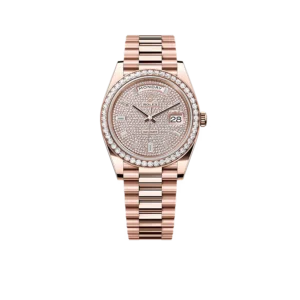 Rolex Day-Date 40 228345RBR Rose Gold Diamond Dial Diamond Bezel New 228345rbr-0002